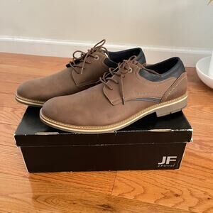 JF J. Ferrar Grayton Lace Up Oxford Shoes Mens 13M Brown Man Made Dress Church